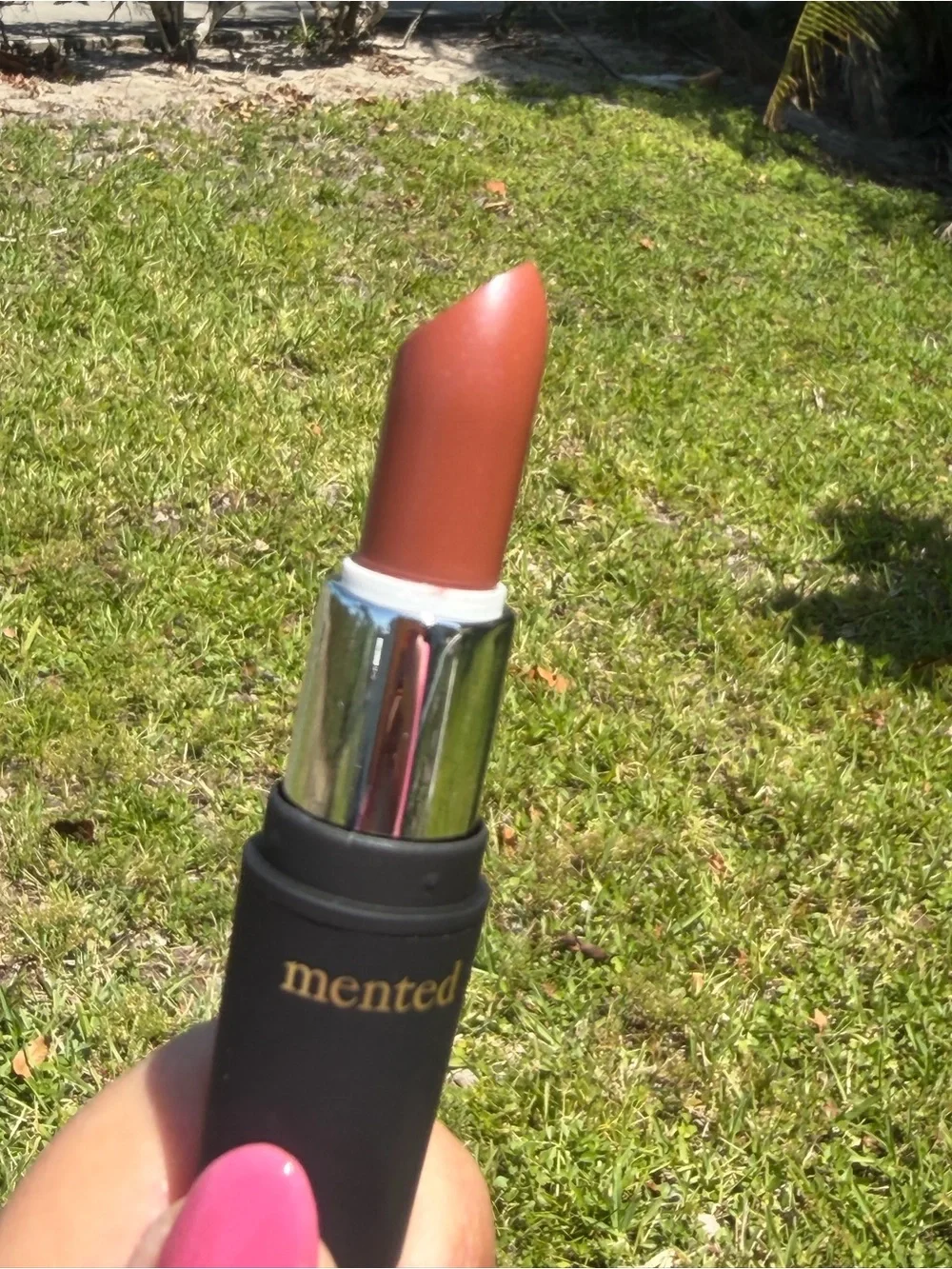 MENTED COSMETICS Peach Please Semi Matte Lipstick — Warm Terracotta Nude